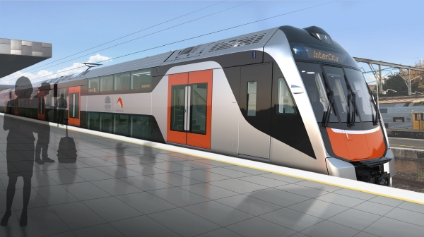 현대로템이 호주 시드니 광역철도노선에 투입될 2층 전동열차를 추가 수주했다. 사진은 호주 시드니 2층 전동차 조감도.