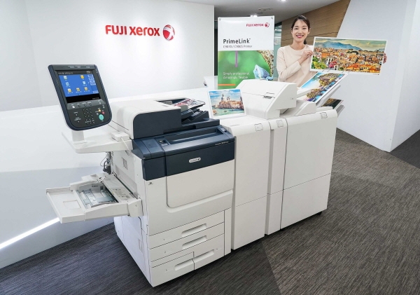 한국후지제록스가 신규 엔트리급 컬러 디지털 인쇄기 ‘프라임링크 C9070/C9065 프린터’를 출시했다. (사진 제공 : 에머슨케이 파트너스)