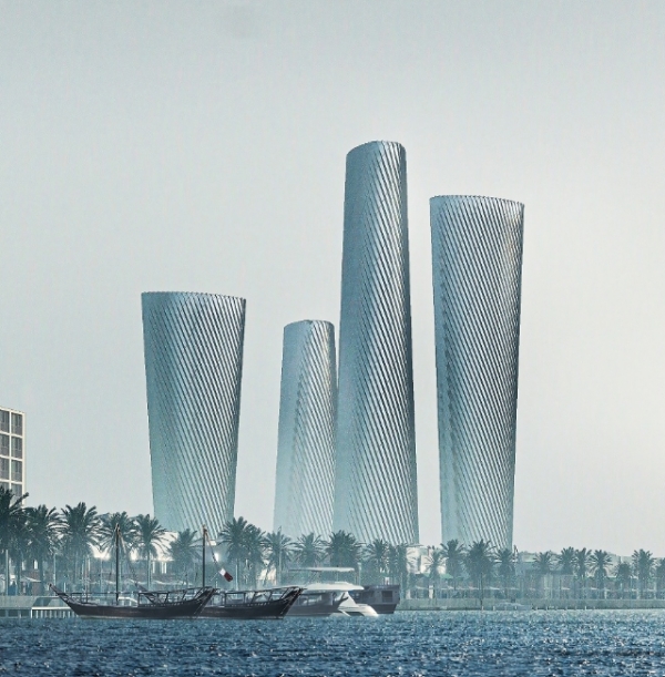 카타르 루사일 플라자 타워 PLOT3 및 PLOT4 조감도.