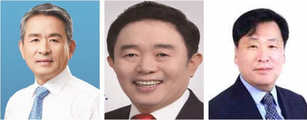 좌측부터 김상식 후보, 김대호 후보, 김형균 후보.