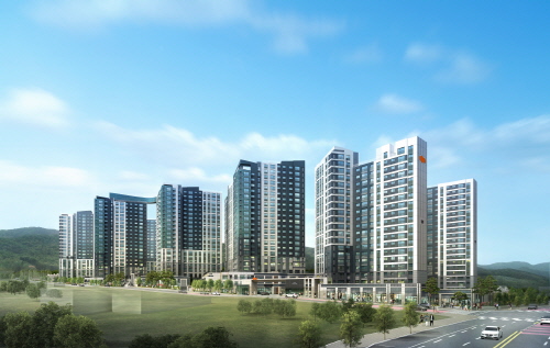 ‘e편한세상 고천 파크루체’ 투시도.
