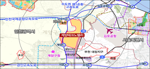 인천 계양 테크노밸리 공공주택지구 위치도(사진제공 : 국토부)