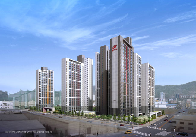 힐스테이트 황성 투시도.