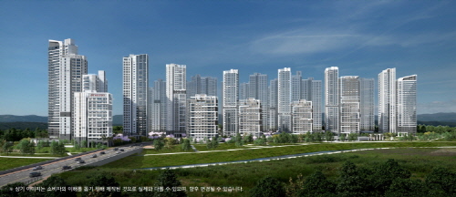 ‘힐스테이트 도안리버파크’ 투시도.