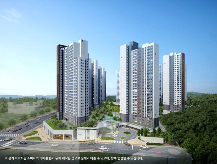 양주역 푸르지오 센터파크 투시도.