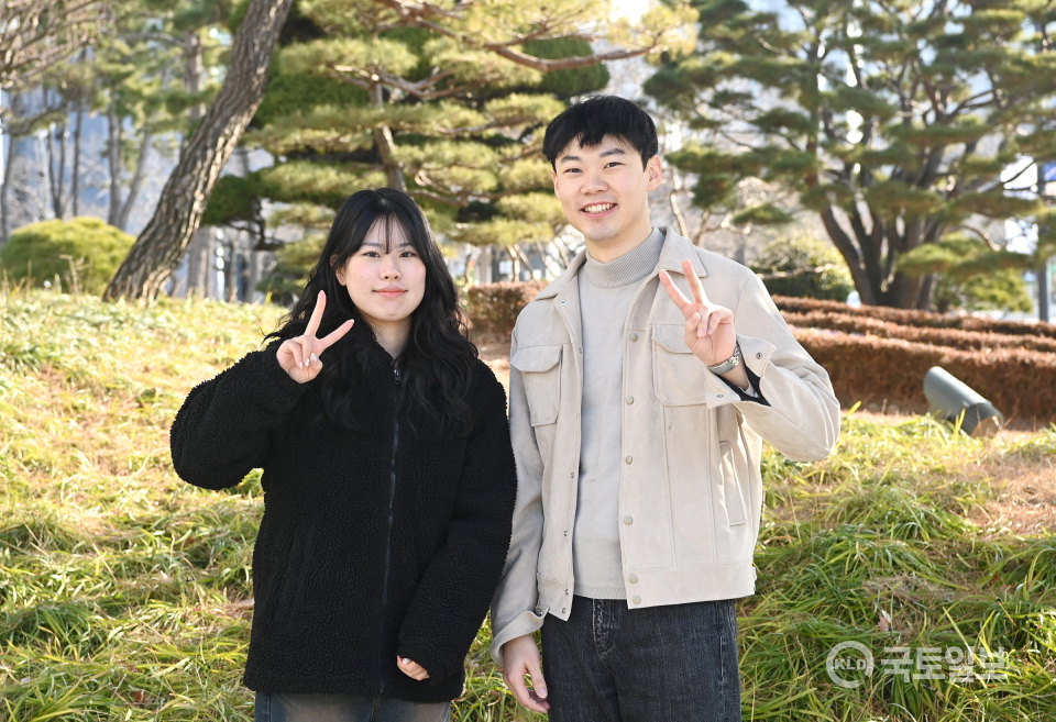 ▲KOSPO 대학생 아이디어 공모전 대상 최우수상(윤석환 황유하).(사진_국립부경대)