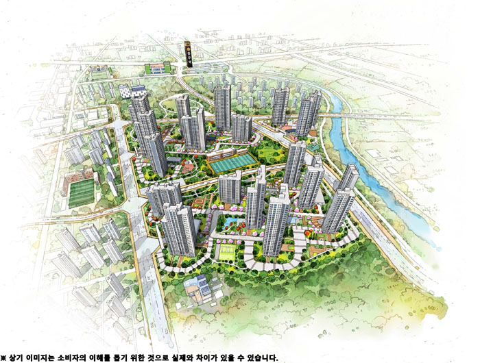 해링턴 플레이스 풍무 일러스트.