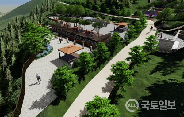 일광산 아침햇살 정원숲 경관사업 조감도.(사진_부산 기장군)
