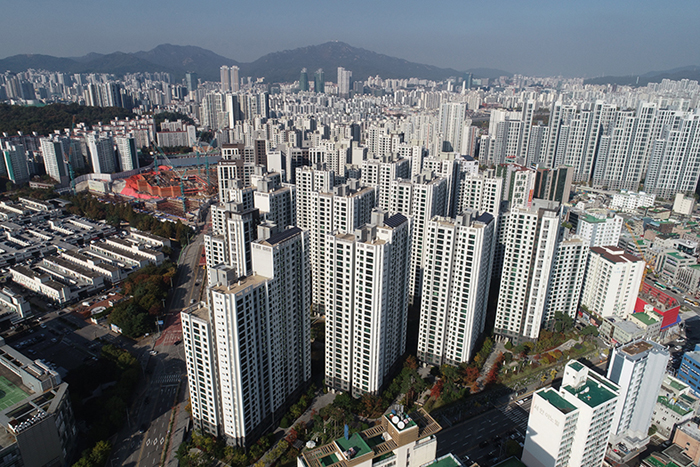 평촌어바인퍼스트더샵 전경.